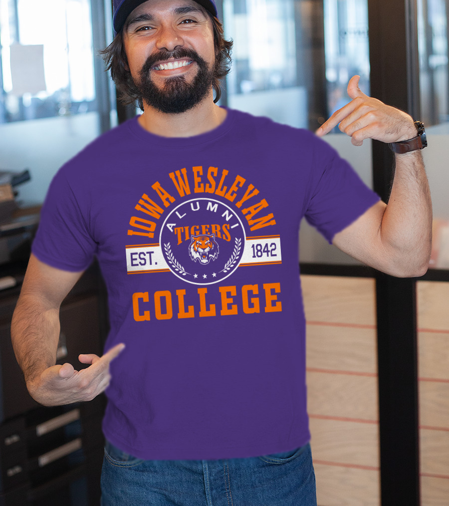 Iowa Wesleyan College Alumni Tigers Est. 1842 T-Shirt