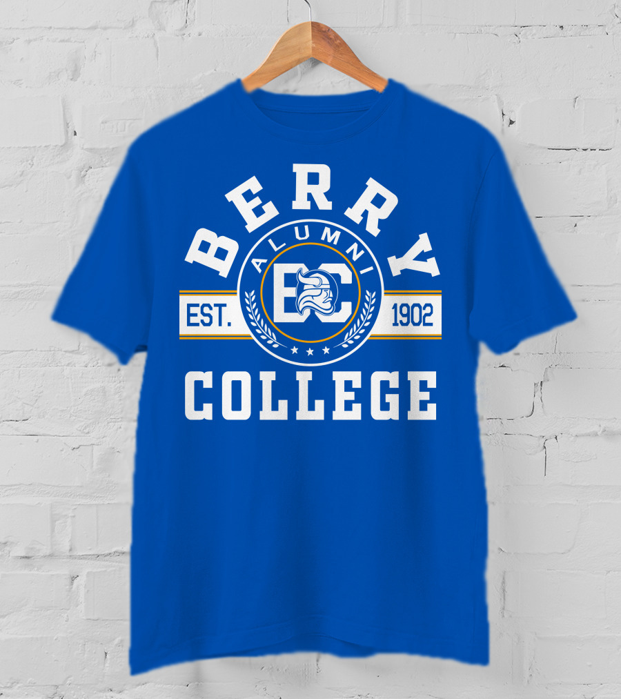 Berry College Alumni Est. 1902 Blue Knight Emblem T-Shirt