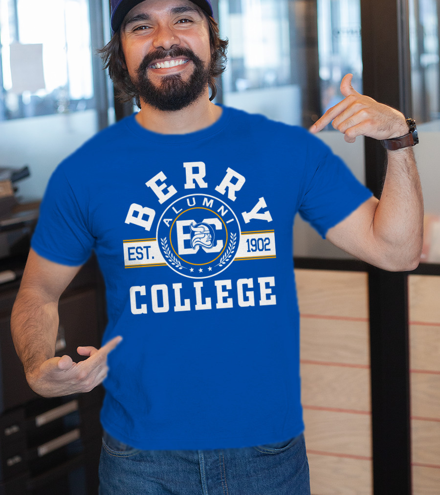 Berry College Alumni Est. 1902 Blue Knight Emblem T-Shirt
