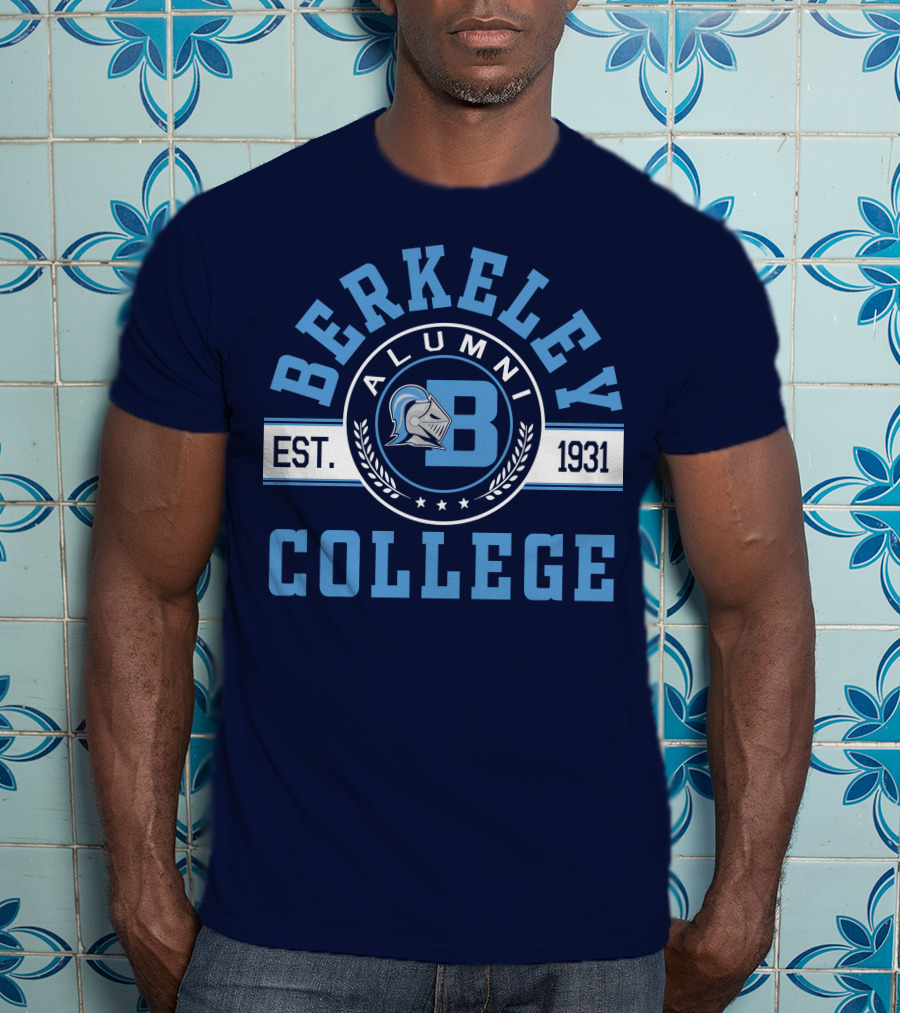 Berkeley College Alumni Est. 1931 Knight Logo B T-Shirt