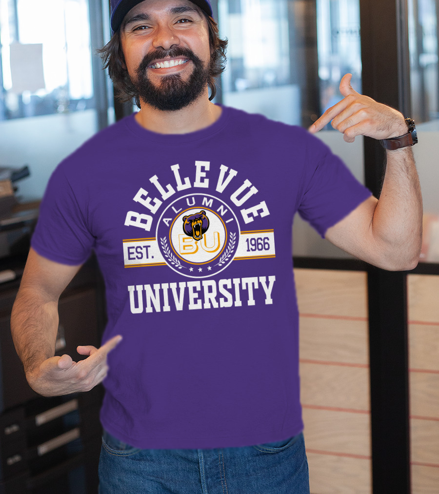 Bellevue University Alumni BU Bear Logo Est. 1966 T-Shirt