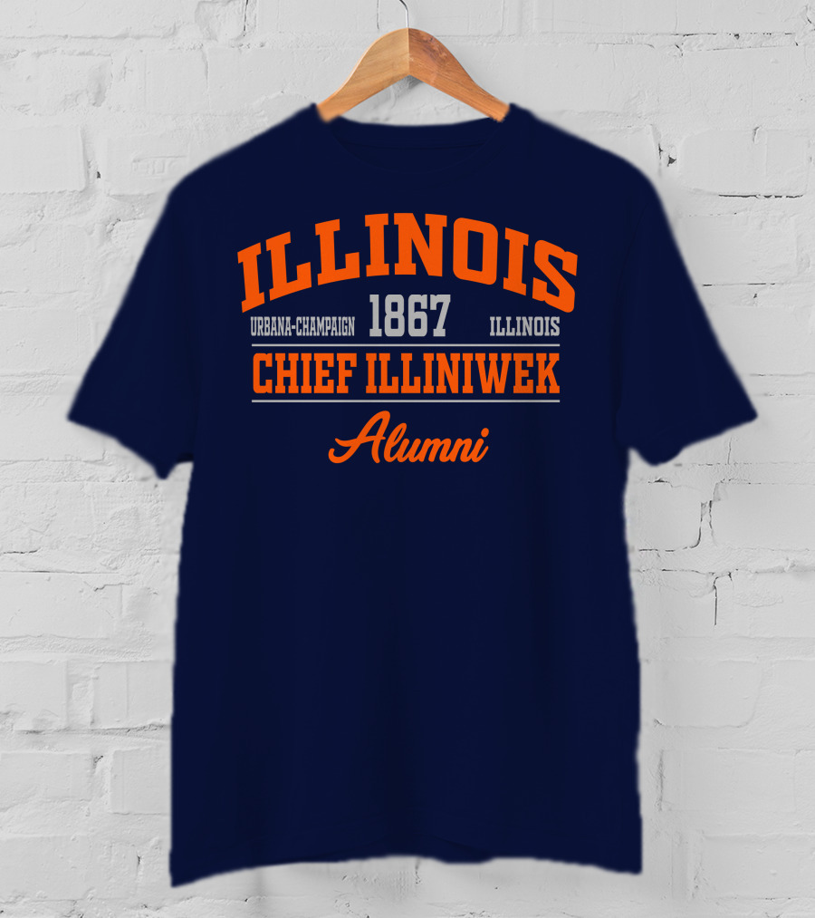 ILLINOIS URBANA-CHAMPAIGN 1867 CHIEF ILLINIWEK ALUMNI T-Shirt