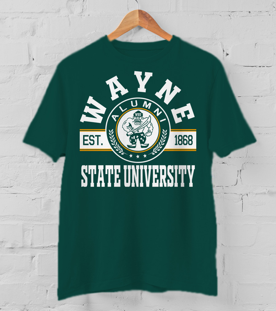 Wayne State University Alumni WSU EST. 1868 T-Shirt