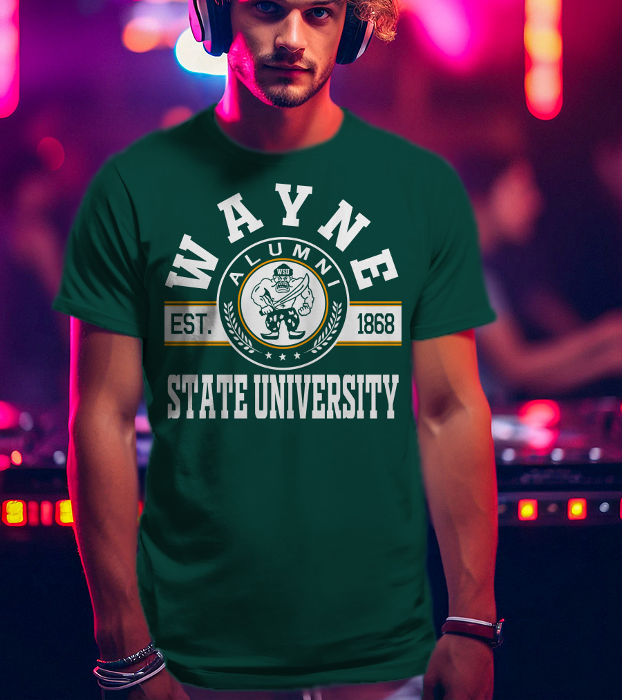 Wayne State University Alumni WSU EST. 1868 T-Shirt
