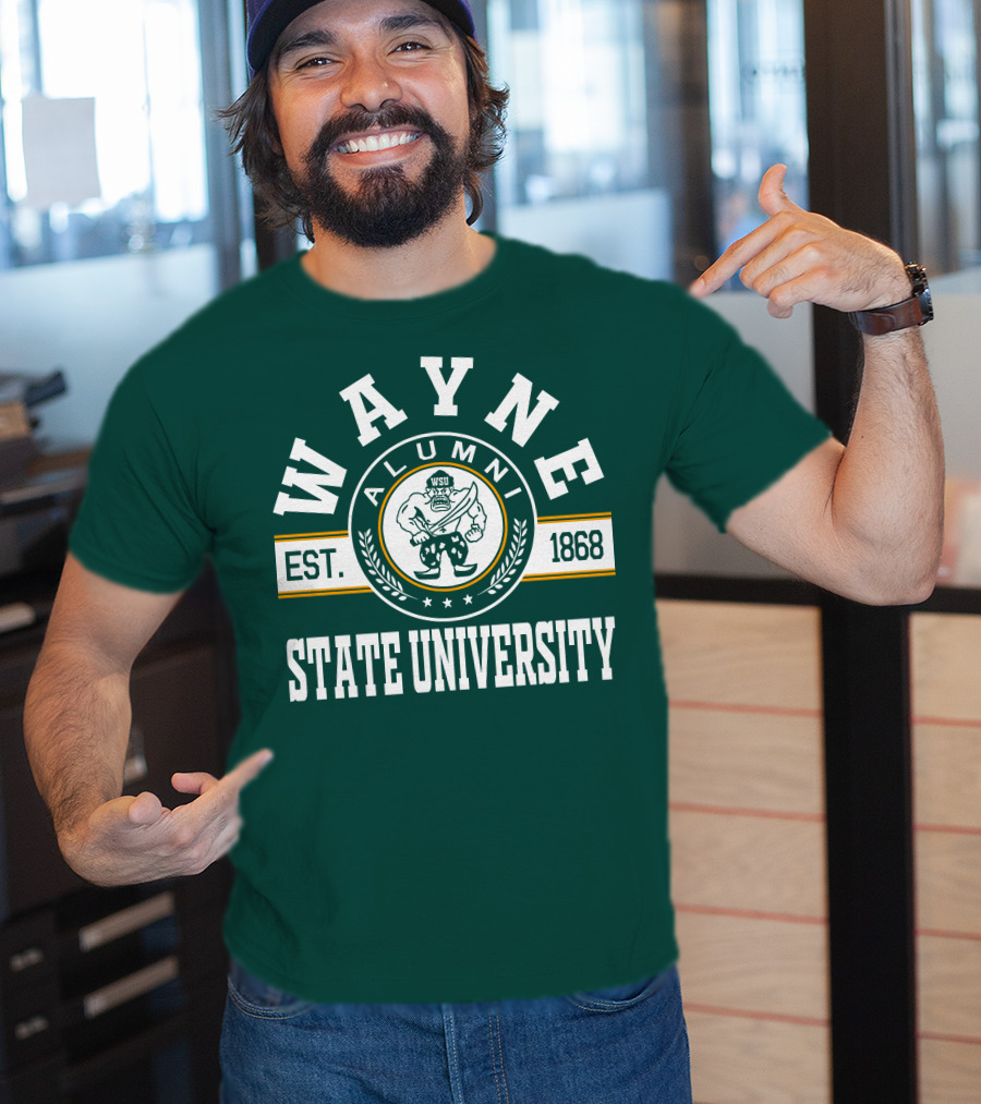 Wayne State University Alumni WSU EST. 1868 T-Shirt