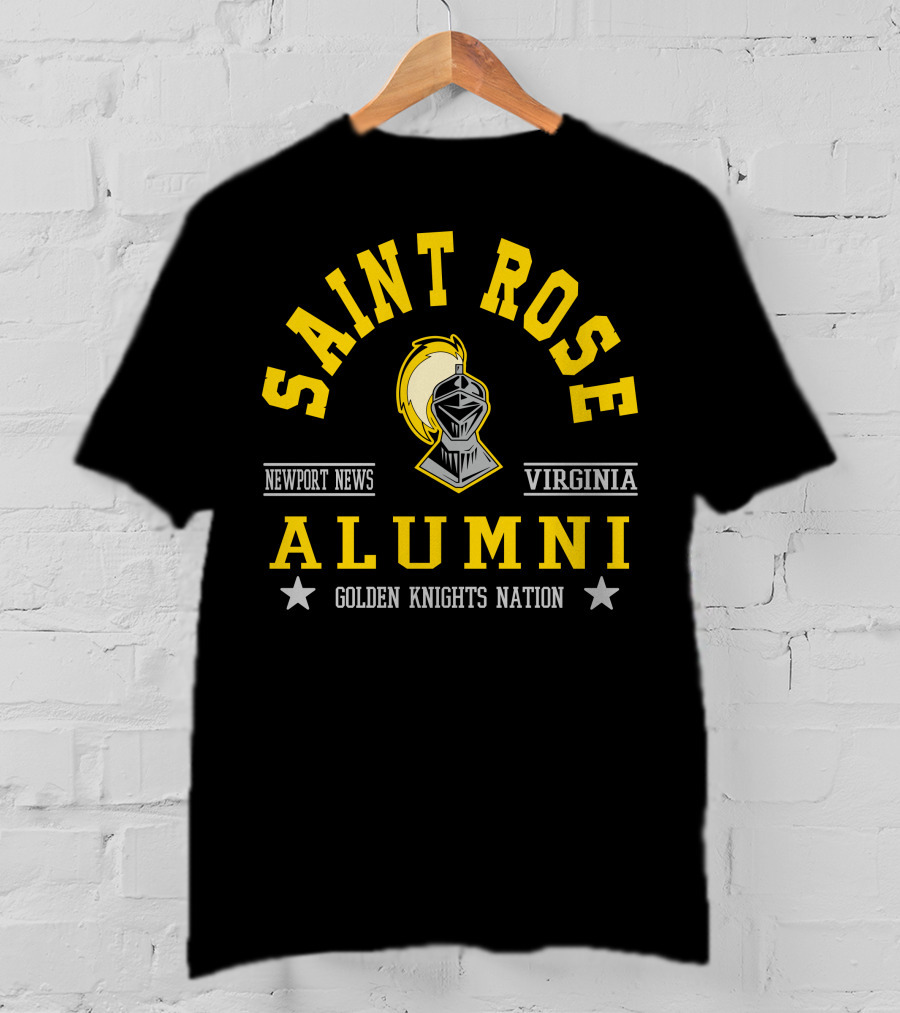 Saint Rose Alumni Newport News Virginia Golden Knights Nation T-Shirt