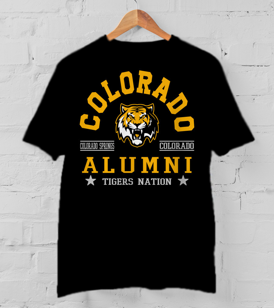 Colorado Springs Colorado Alumni Tigers Nation T-Shirt