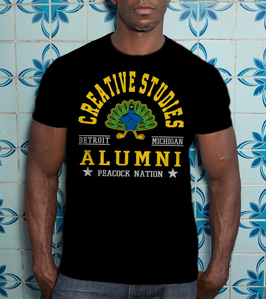 Creative Studies Alumni Detroit Michigan Peacock Nation T-Shirt