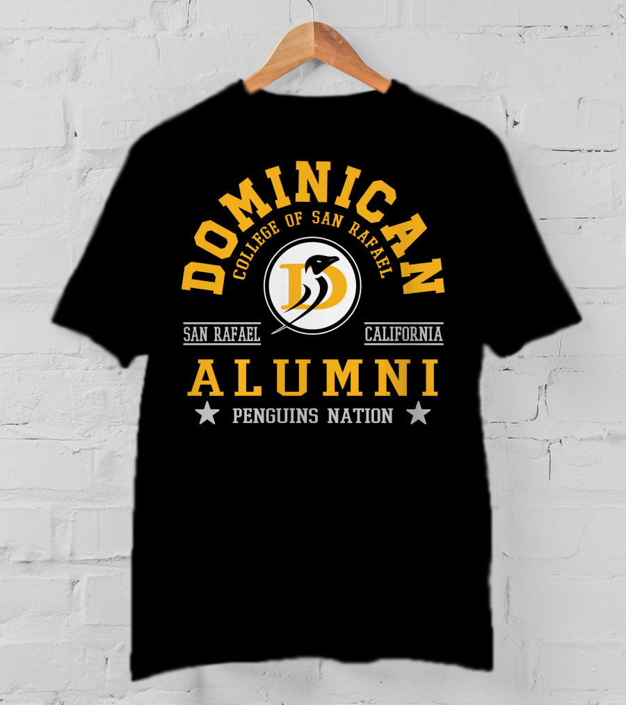 Dominican College Of San Rafael Alumni Penguins Nation California T-Shirt