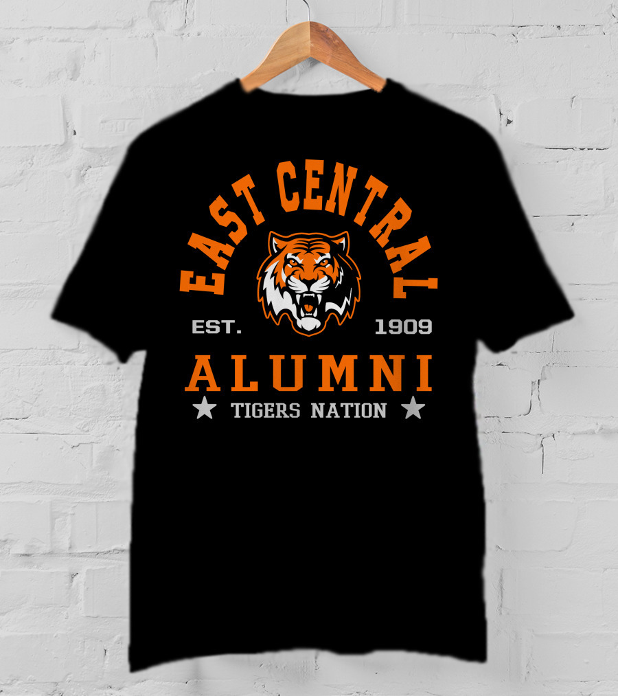 East Central Alumni Tigers Nation Est. 1909 T-Shirt