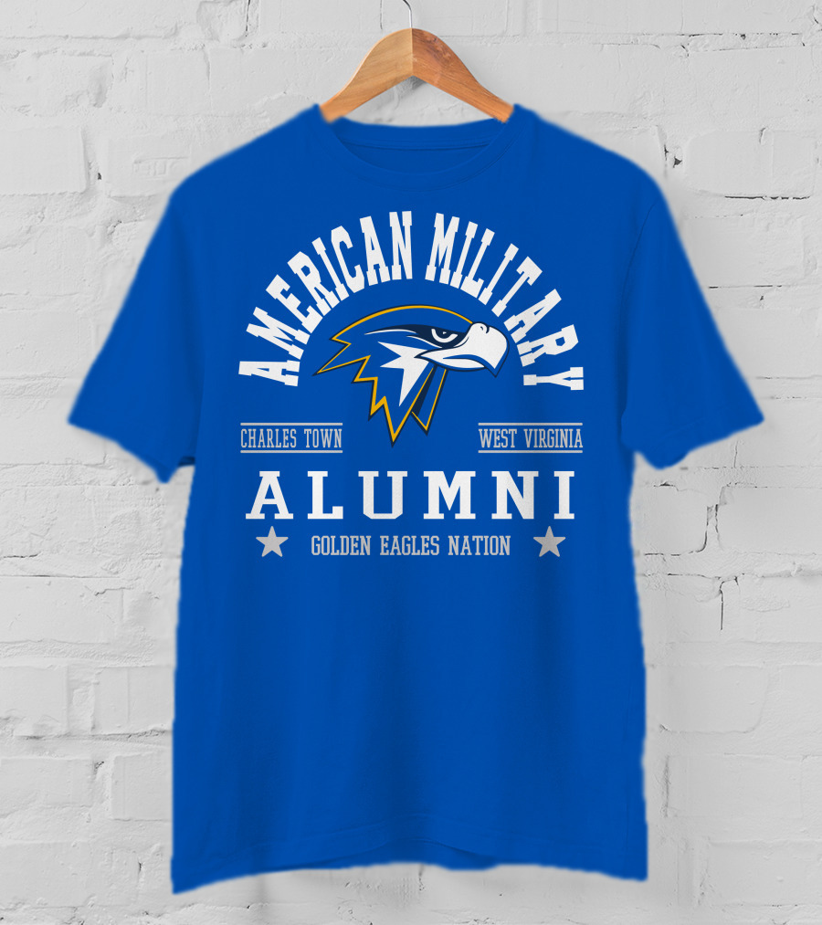 American Military Alumni Golden Eagles Nation Charles Town West Virginia T-Shirt