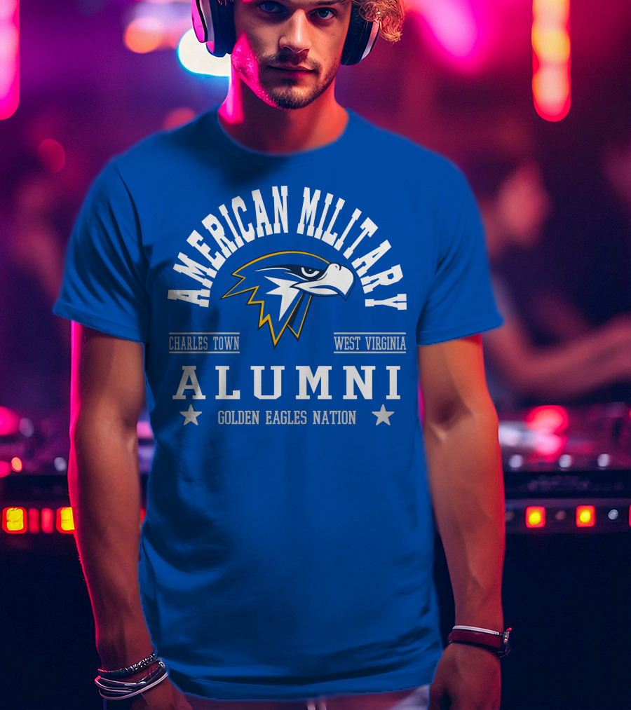 American Military Alumni Golden Eagles Nation Charles Town West Virginia T-Shirt