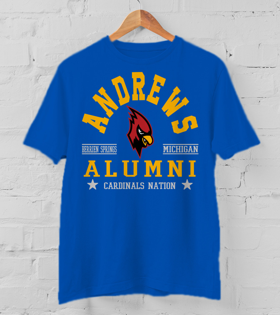 Andrews Alumni Cardinals Nation Berrien Springs Michigan T-Shirt