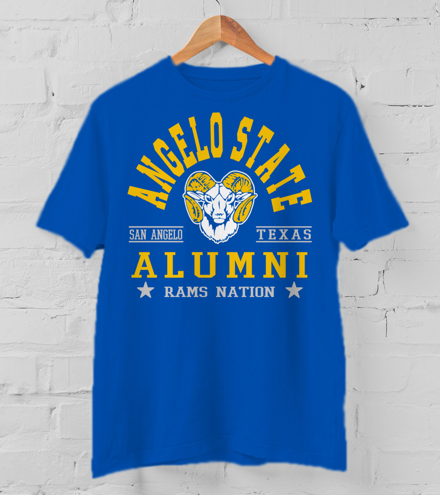 Angelo State Alumni San Angelo Texas Rams Nation T-Shirt