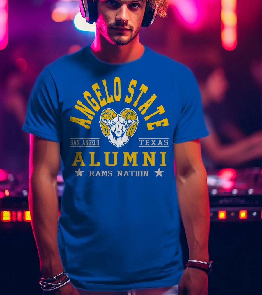 Angelo State Alumni San Angelo Texas Rams Nation T-Shirt