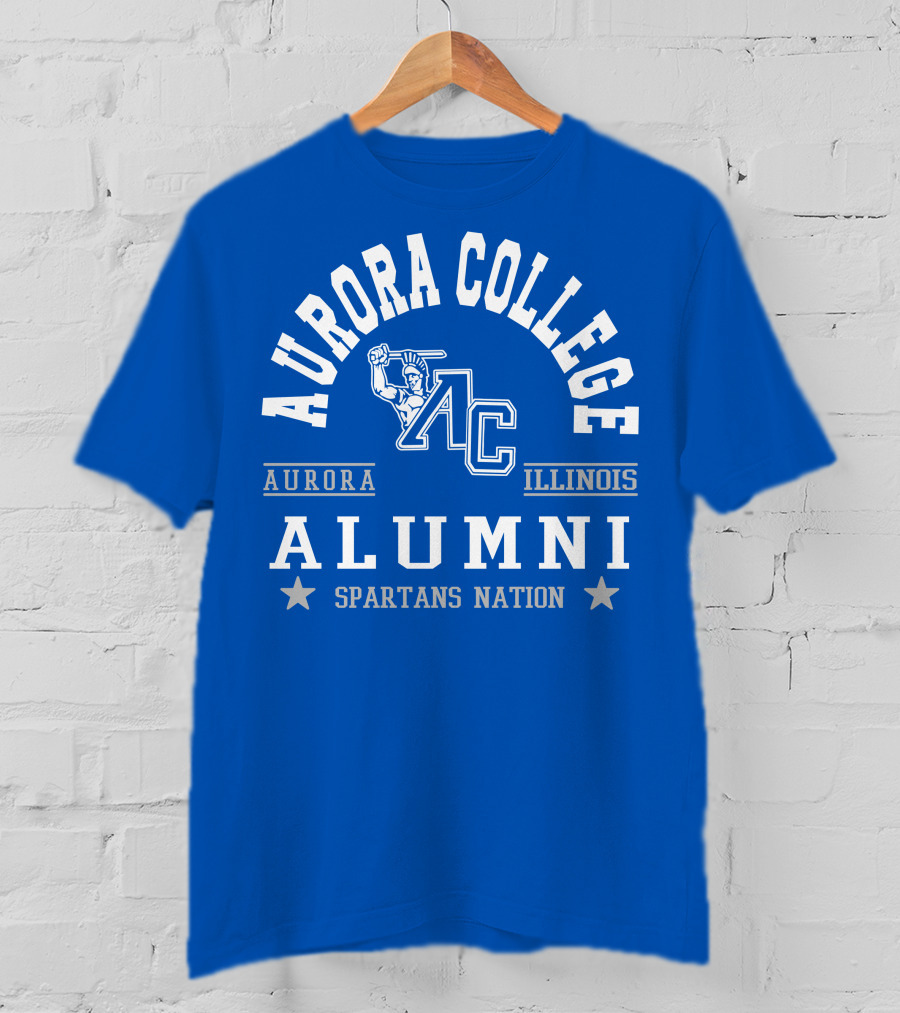 Aurora College Alumni Spartans Nation Aurora Illinois T-Shirt
