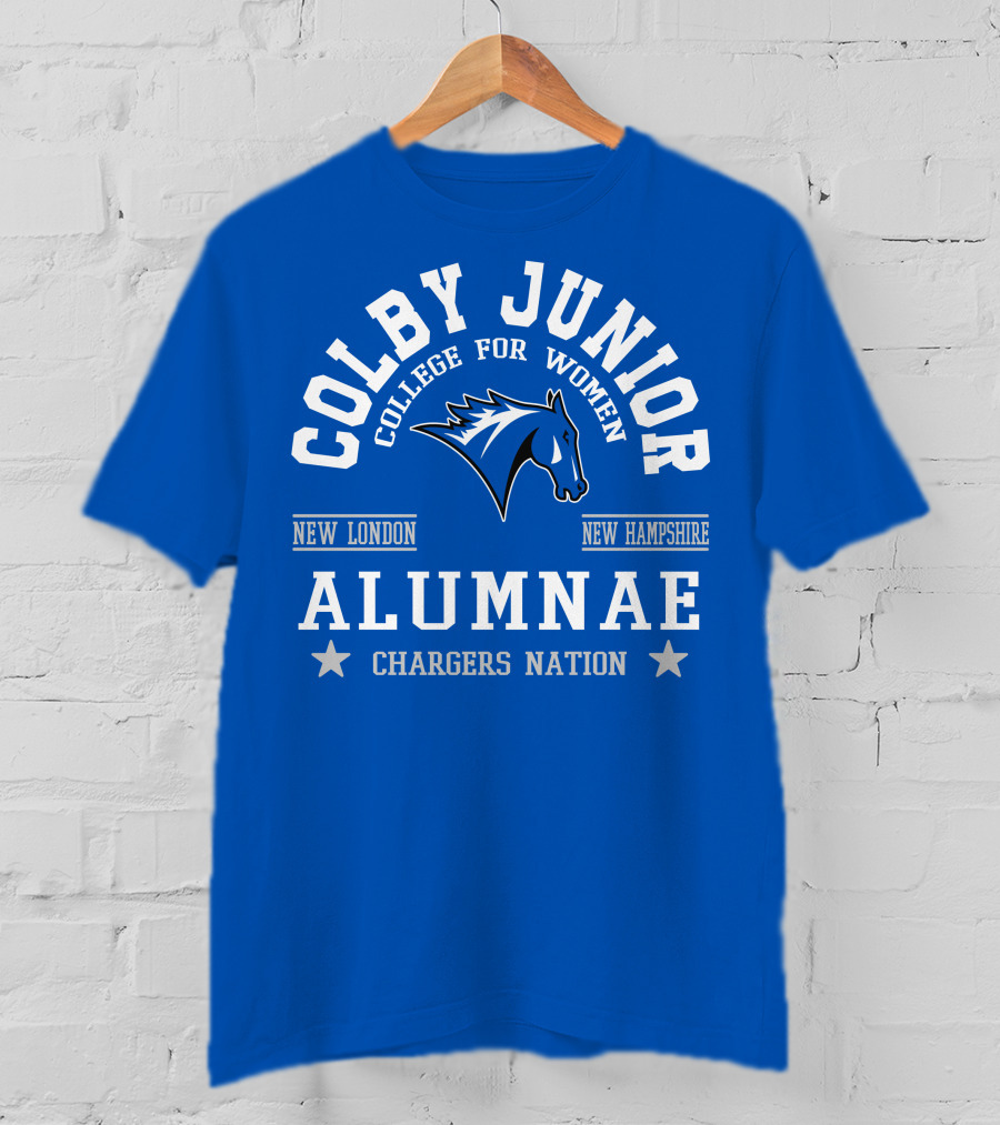 Colby Junior College For Women Alumnae Chargers Nation New London New Hampshire T-Shirt