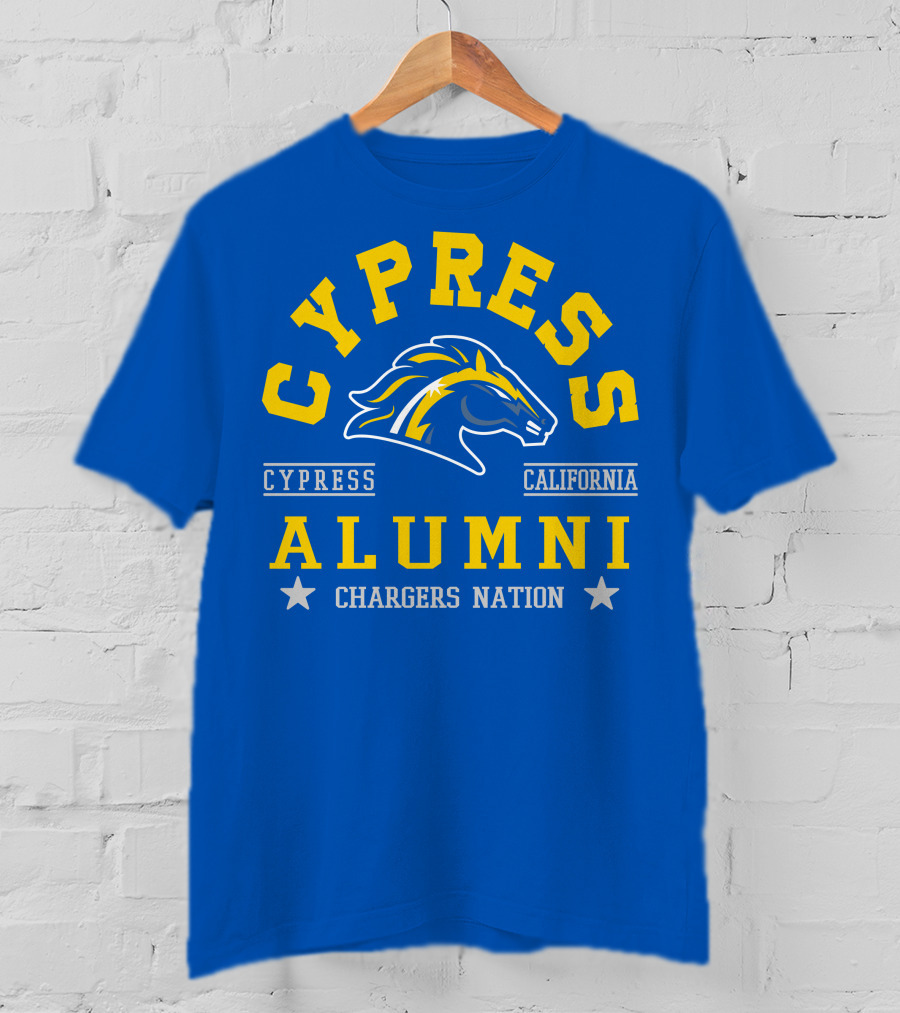 Cypress California Alumni Chargers Nation T-Shirt