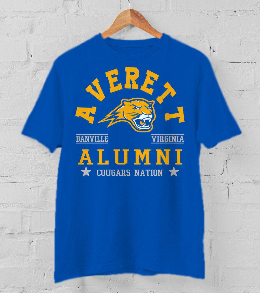 Averett Cougars Alumni Danville Virginia Nation T-Shirt
