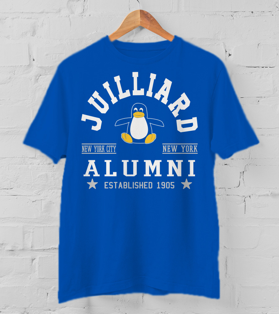 Juilliard Alumni New York City Penguin Established 1905 T-Shirt