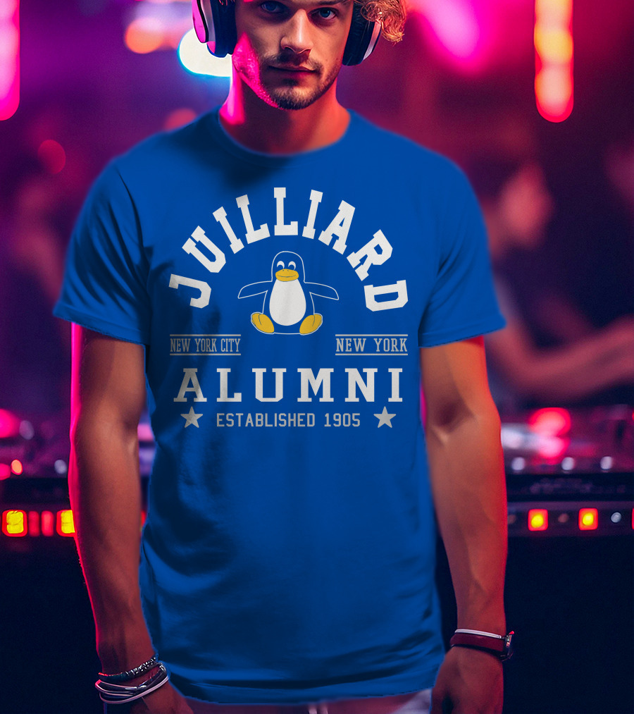 Juilliard Alumni New York City Penguin Established 1905 T-Shirt