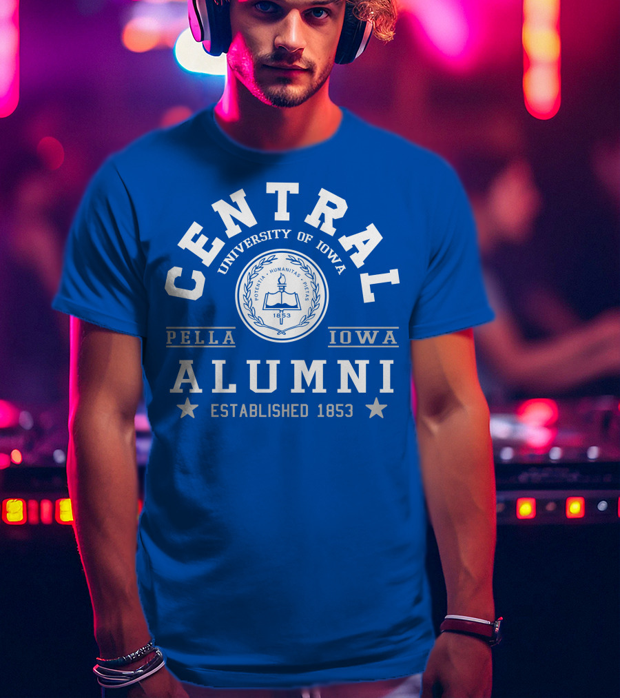 Central University Of Iowa Alumni Pella Iowa Established 1853 T-Shirt