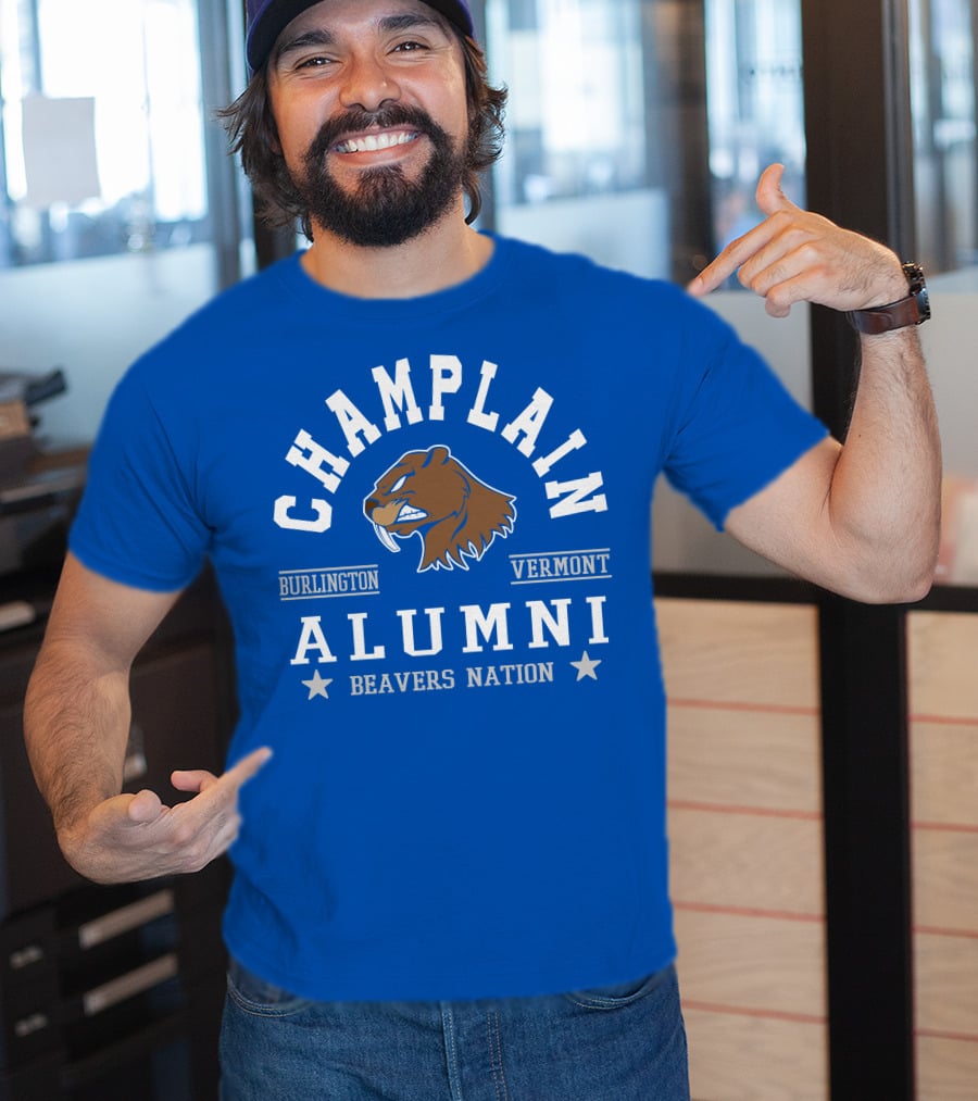 Champlain College Burlington Vermont Alumni Beavers Nation T-Shirt