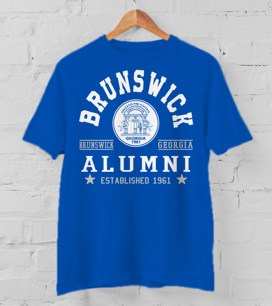 Brunswick Georgia Alumni Established 1961 Collegiate Pride T-Shirt