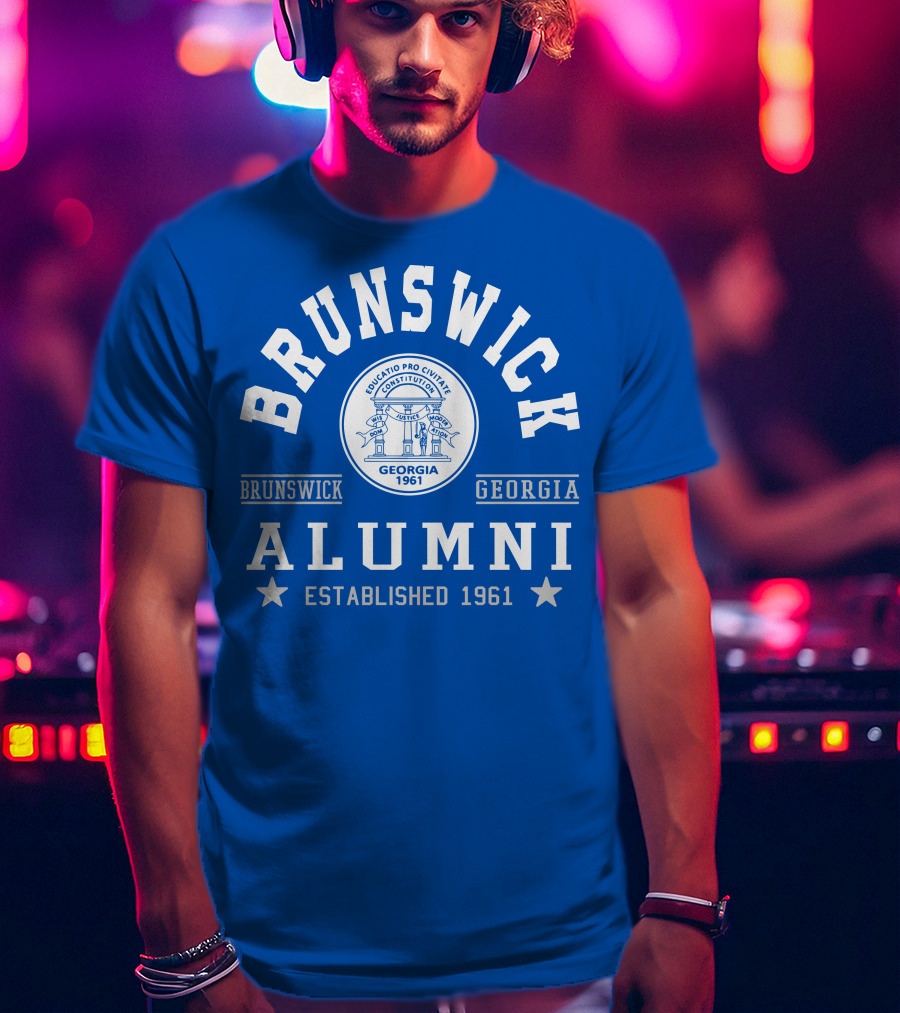 Brunswick Georgia Alumni Established 1961 Collegiate Pride T-Shirt