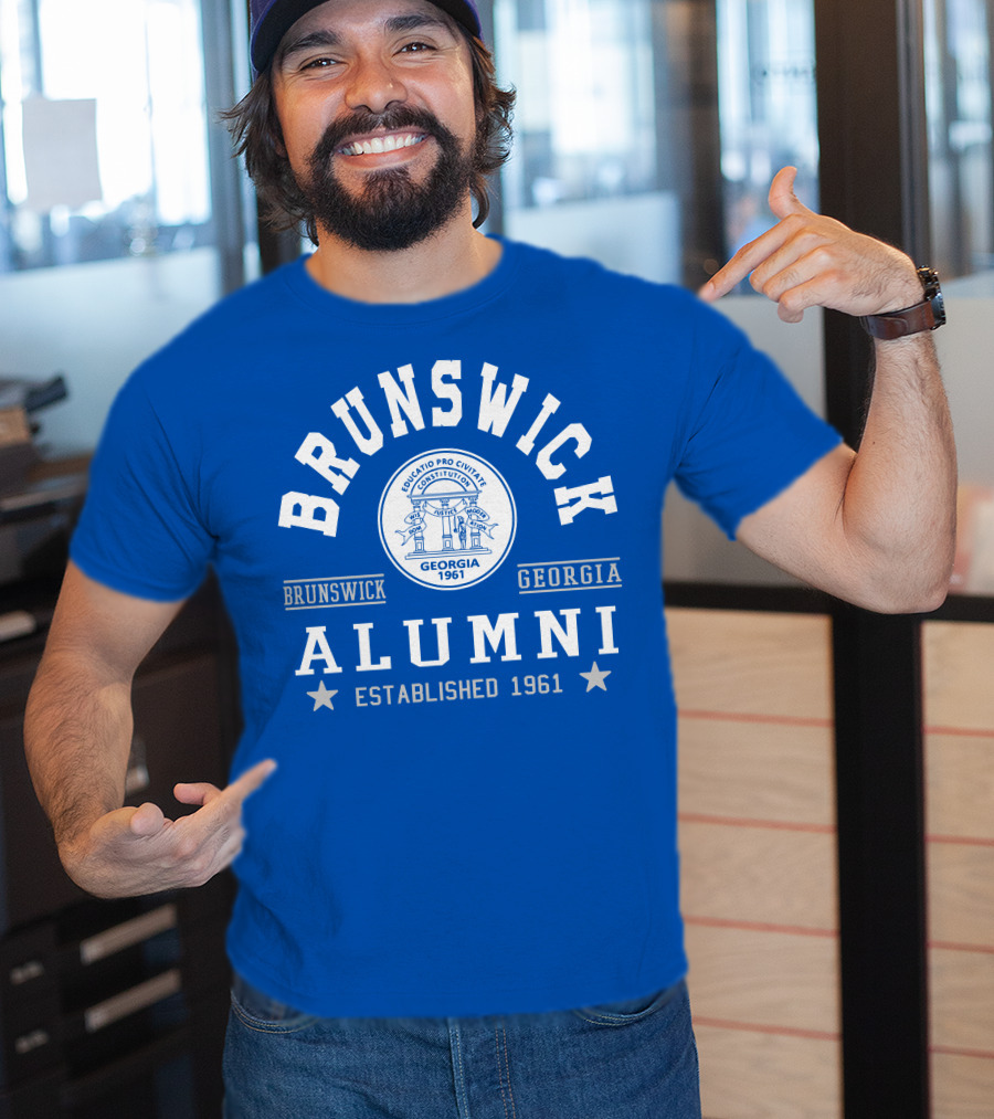 Brunswick Georgia Alumni Established 1961 Collegiate Pride T-Shirt