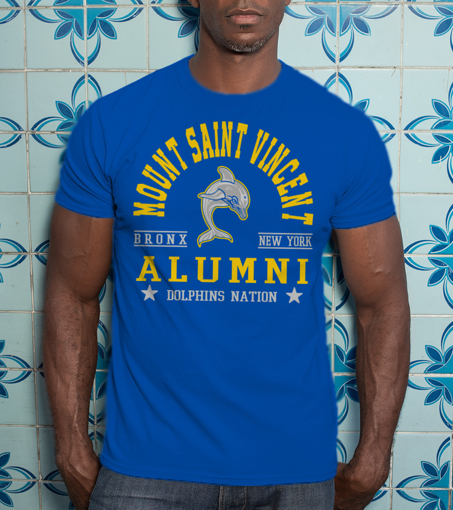 Mount Saint Vincent Alumni Bronx New York Dolphins Nation T-Shirt