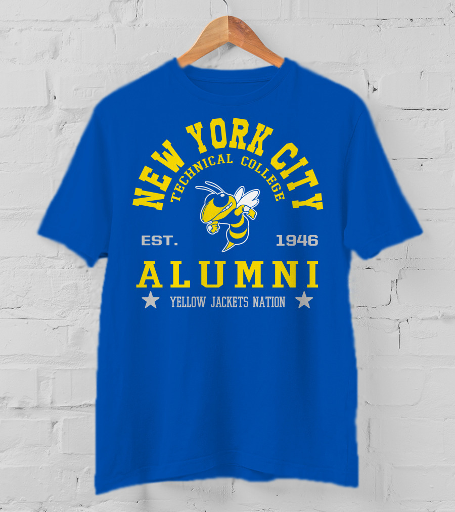 New York City Technical College Alumni Est. 1946 Yellow Jackets Nation T-Shirt
