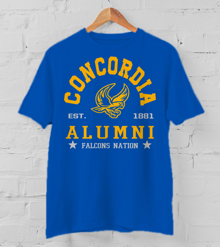 Concordia Alumni Falcons Nation Est. 1881 T-Shirt
