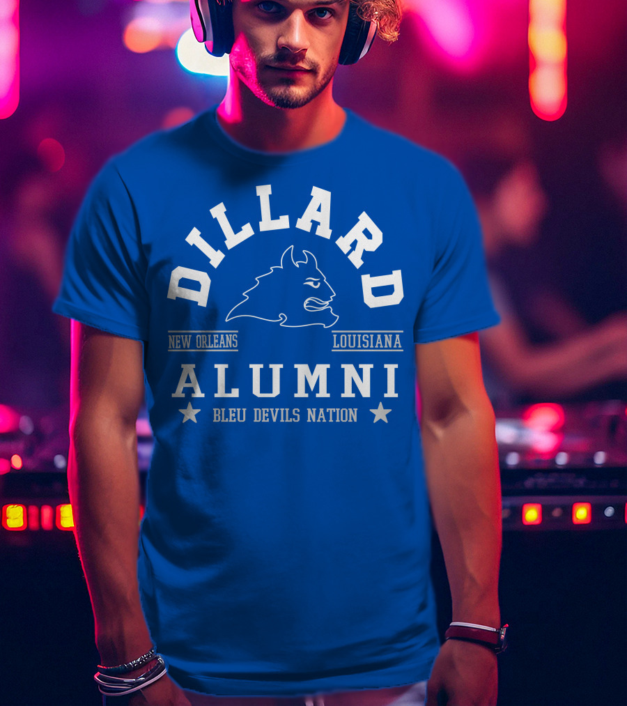 Dillard Alumni New Orleans Louisiana Bleu Devils Nation T-Shirt