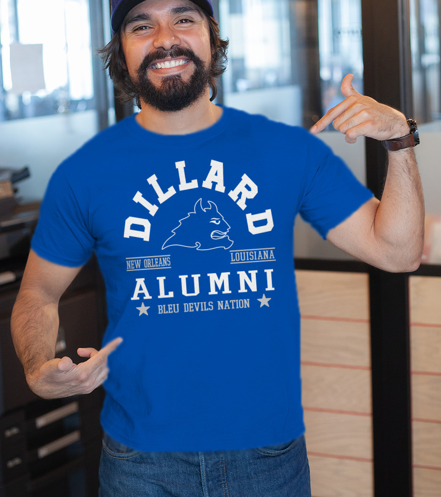 Dillard Alumni New Orleans Louisiana Bleu Devils Nation T-Shirt