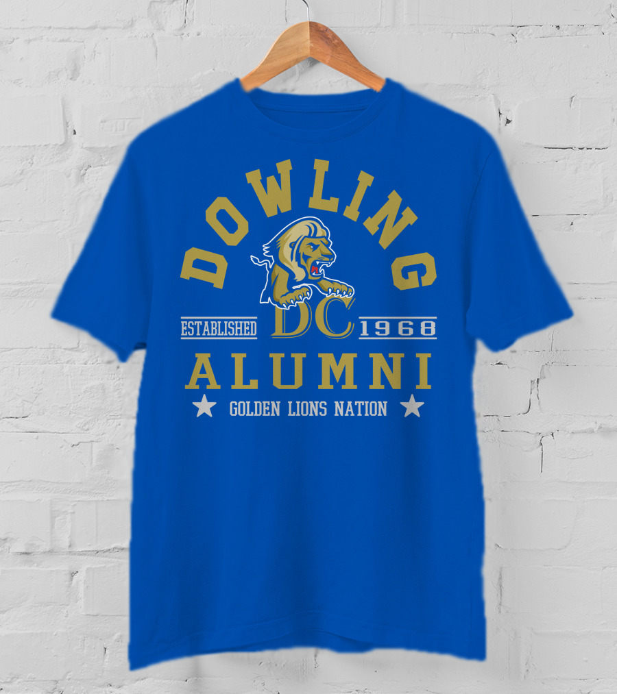 Dowling College Alumni Established 1968 Golden Lions Nation T-Shirt