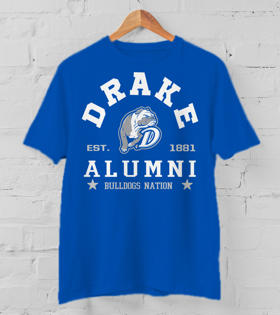 Drake Alumni Bulldogs Nation Est. 1881 T-Shirt