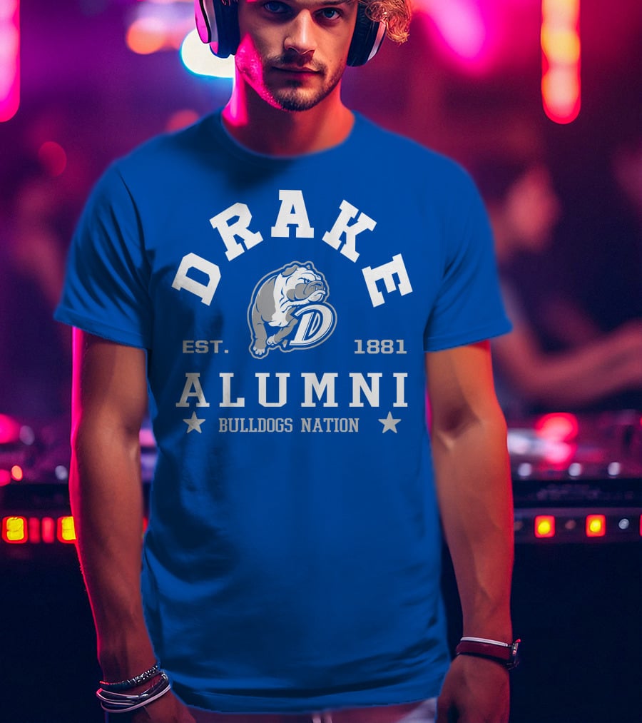 Drake Alumni Bulldogs Nation Est. 1881 T-Shirt