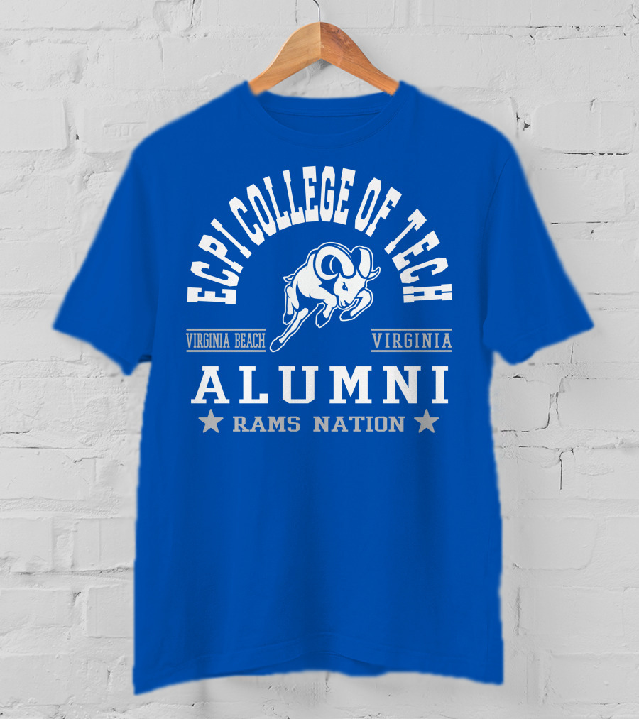 ECPI College Of Tech Alumni Virginia Beach Rams Nation T-Shirt