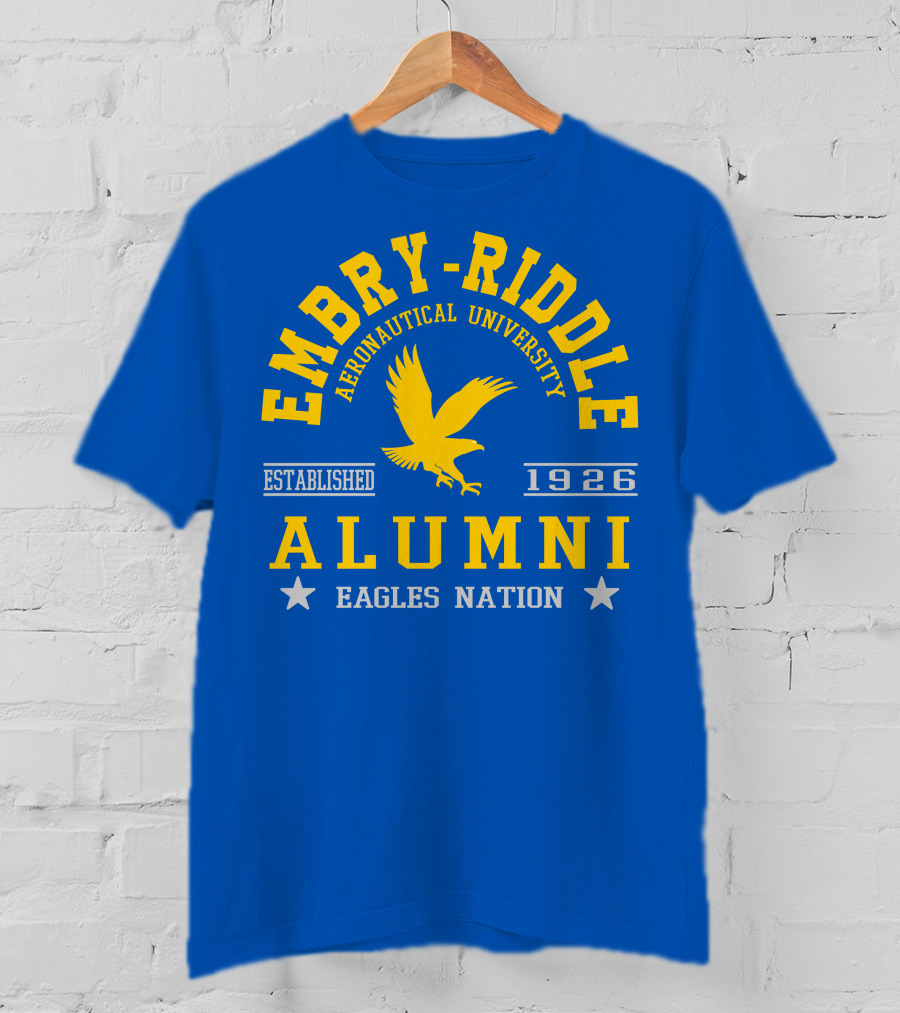 Embry-Riddle Aeronautical University Alumni Eagles Nation Established 1926 T-Shirt