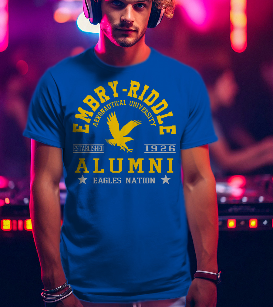 Embry-Riddle Aeronautical University Alumni Eagles Nation Established 1926 T-Shirt