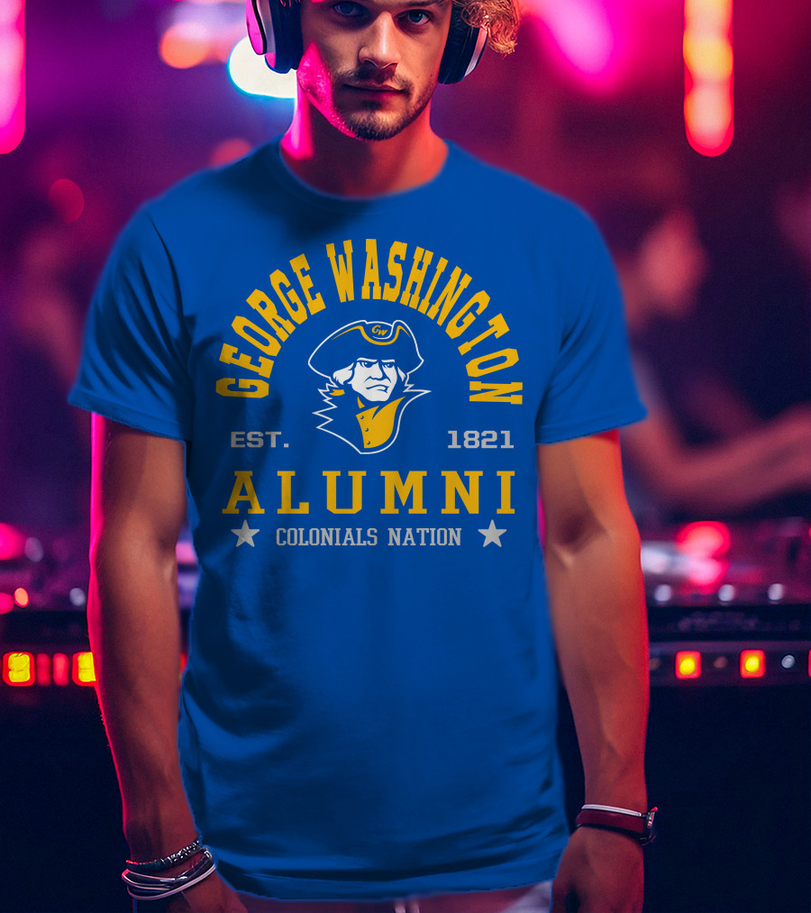 George Washington Alumni Colonials Nation Est. 1821 T-Shirt