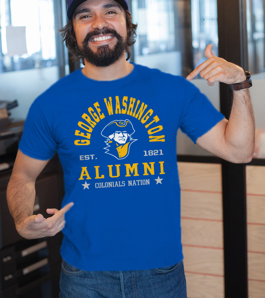George Washington Alumni Colonials Nation Est. 1821 T-Shirt