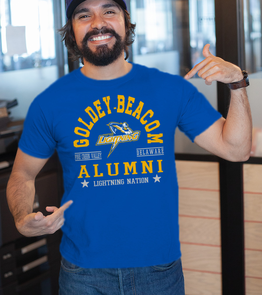 Goldey-Beacom Pike Creek Valley Delaware Lightning Alumni Nation T-Shirt