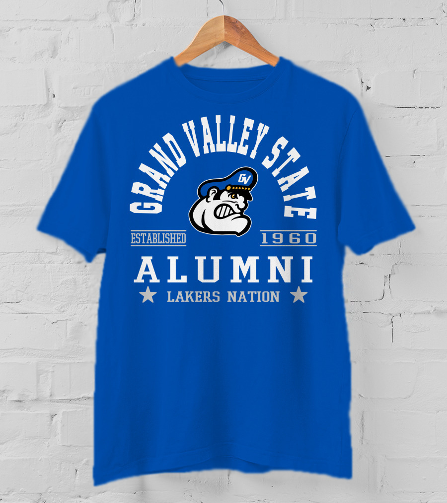 Grand Valley State Alumni Established 1960 Lakers Nation T-Shirt