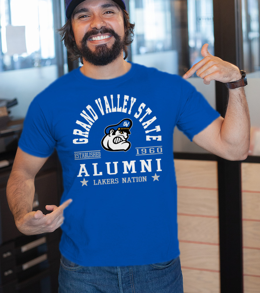 Grand Valley State Alumni Established 1960 Lakers Nation T-Shirt