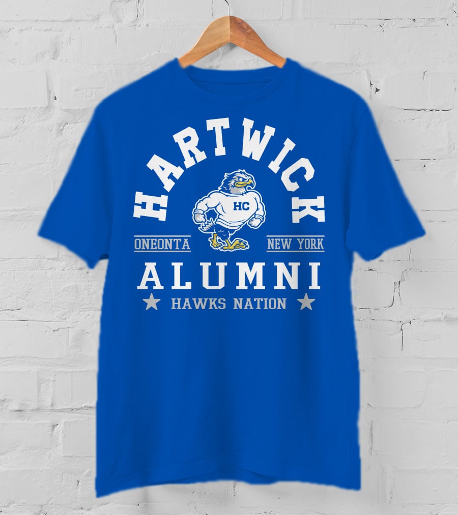 Hartwick College Alumni Hawks Nation Oneonta New York T-Shirt