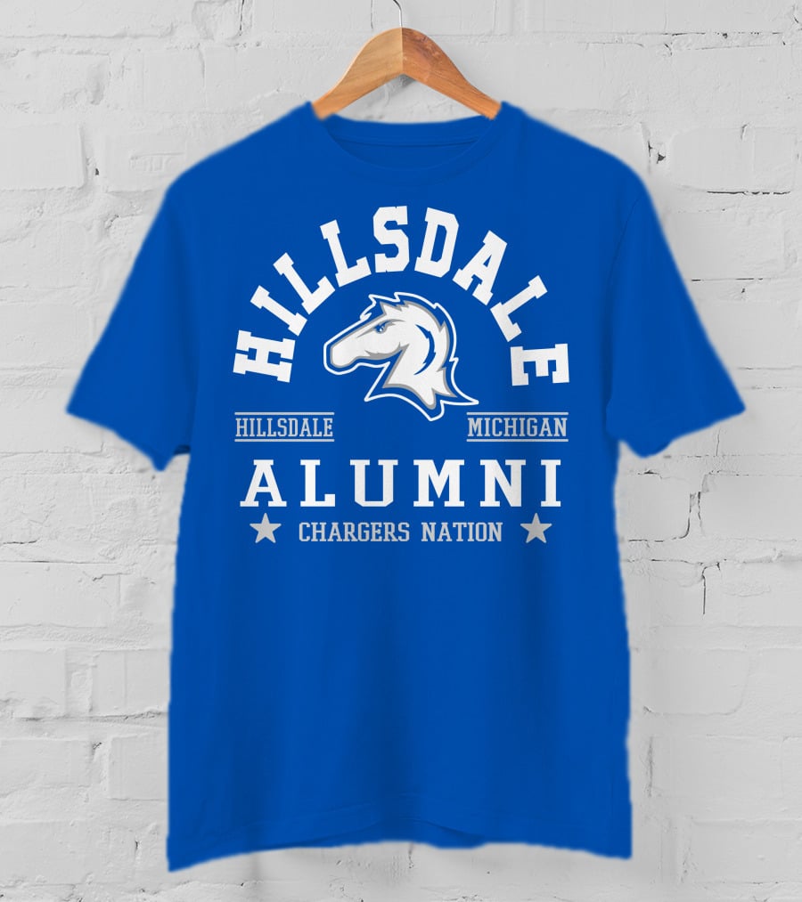 Hillsdale Chargers Nation Alumni Michigan T-Shirt