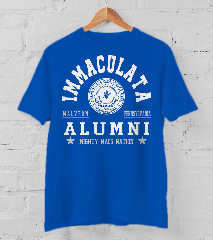 Immaculata College Alumni Mighty Macs Nation Malvern Pennsylvania T-Shirt