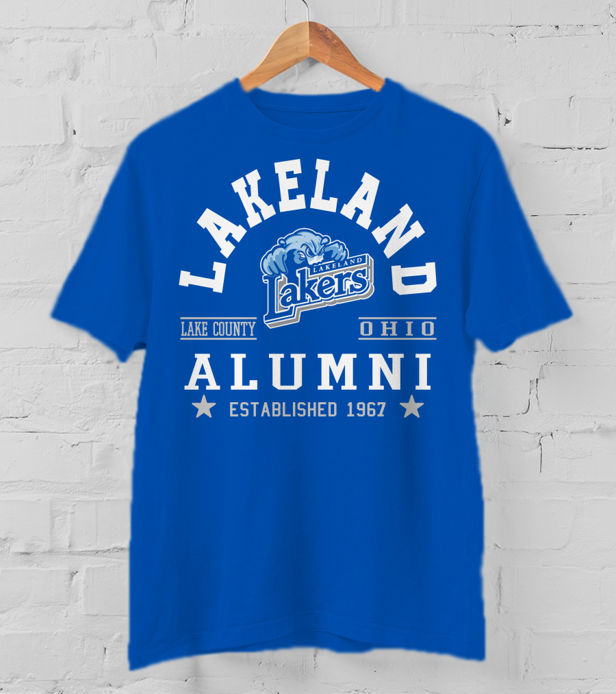 Lakeland Lakers Alumni Lake County Ohio Established 1967 T-Shirt